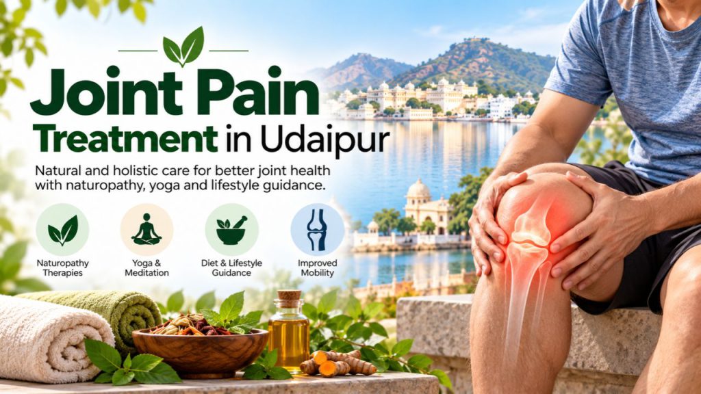 Joint Pain Treatment in Udaipur with supportive naturopathy, yoga and lifestyle guidance