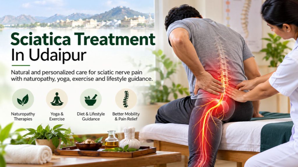 Sciatica Treatment in Udaipur with personalized naturopathy and supportive care